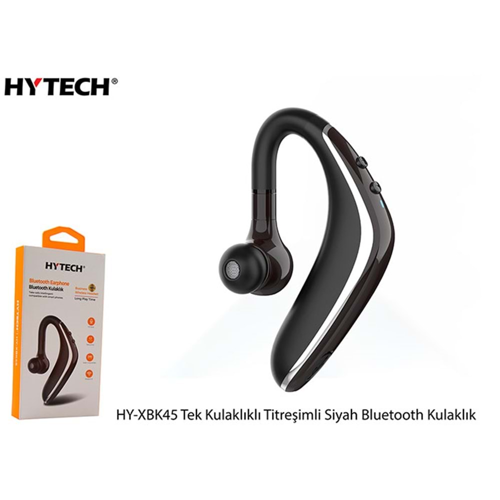 Hytech HY-XBK45 Siyah Tek Kulaklıklı Bluetooth Kulaklık