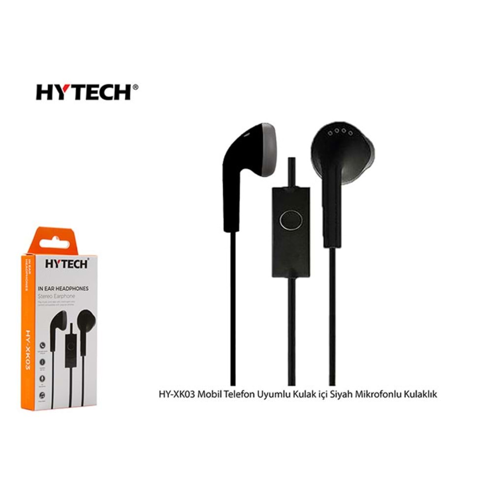 Hytech HY-XK03 Mobil Telefon Uyumlu Kulak içi Mikrofonlu Kulaklık