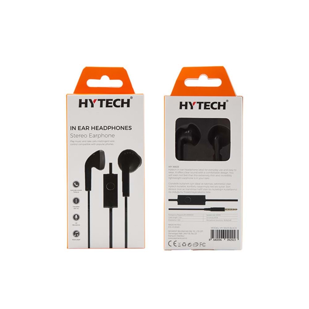 Hytech HY-XK03 Mobil Telefon Uyumlu Kulak içi Mikrofonlu Kulaklık