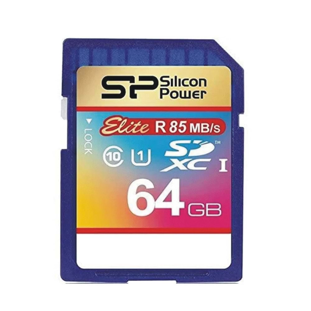 Silicon Power 64GB SP064GBSDXAU1V10 64GB SDXC Class 10 Hafıza Kartı