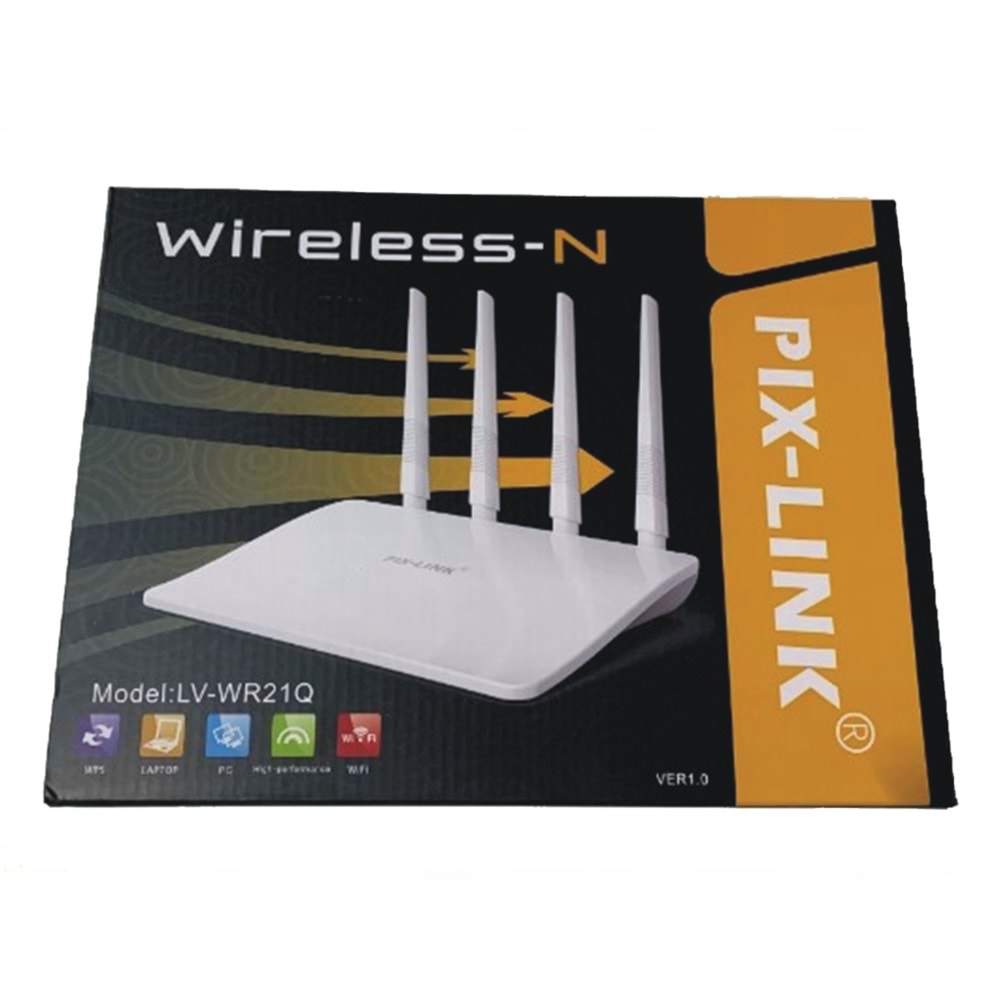 Pix-Link LV-WR21Q Acces Point 300Mbps Wifi-N Repeater Pro Wifi Router Sinyal Güçlendirici