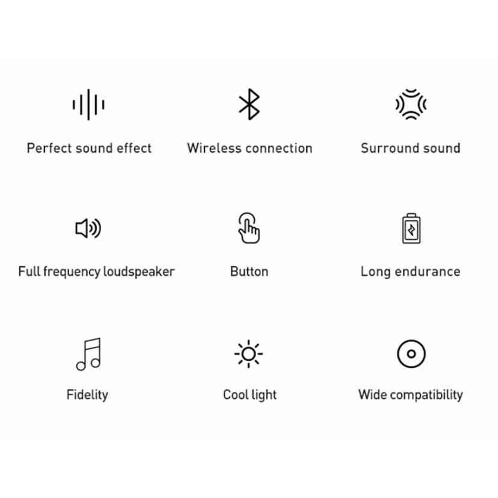 Ecotech Sound X Işıklı Bluetootht Speaker