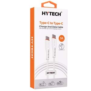 Hytech HY-XTP20 1M 3A TypeC to TypeC Hızlı Data + Sarj Kablosu