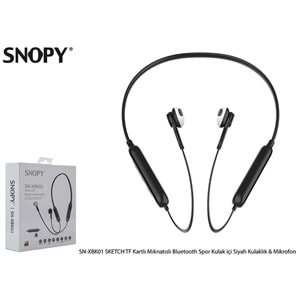 Snopy SN-XBK01 SKETCH TF Kartlı Mıknatıslı Bluetooth Spor Kulak içi Kulaklık Mikrofon