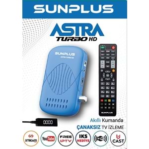 Sunplus ASTRA turbo HD Full Hd Çanaksız Uydu Alıcı Akıllı Kumanda