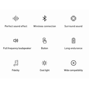 Ecotech Sound X Işıklı Bluetootht Speaker