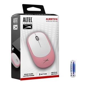 Altec Lansing ALBM7314 2.4GHz USB 1200DPI Alkalin Pilli Kablosuz Mouse