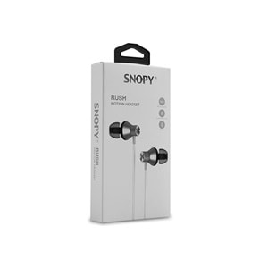 Snopy SN-J19 Mobil Telefon Uyumlu Kulak içi Beyaz Mikrofonlu Kulaklık