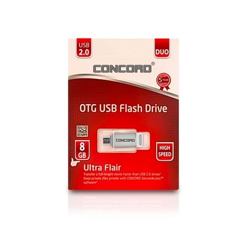 CONCORD 8 GB OTG USB FLASH BELLEK