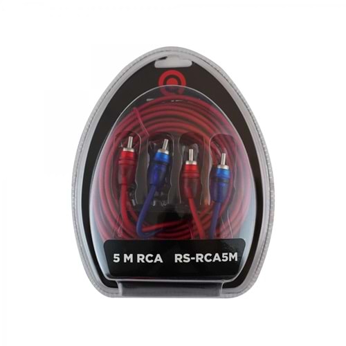 Reıss Audıo RS-RCA5M 5 Mt Rca Oto Anfi Kablosu
