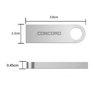 Concord C-U32 32 GB Usb 2.0 Metal Ultra Flair Flash Bellek