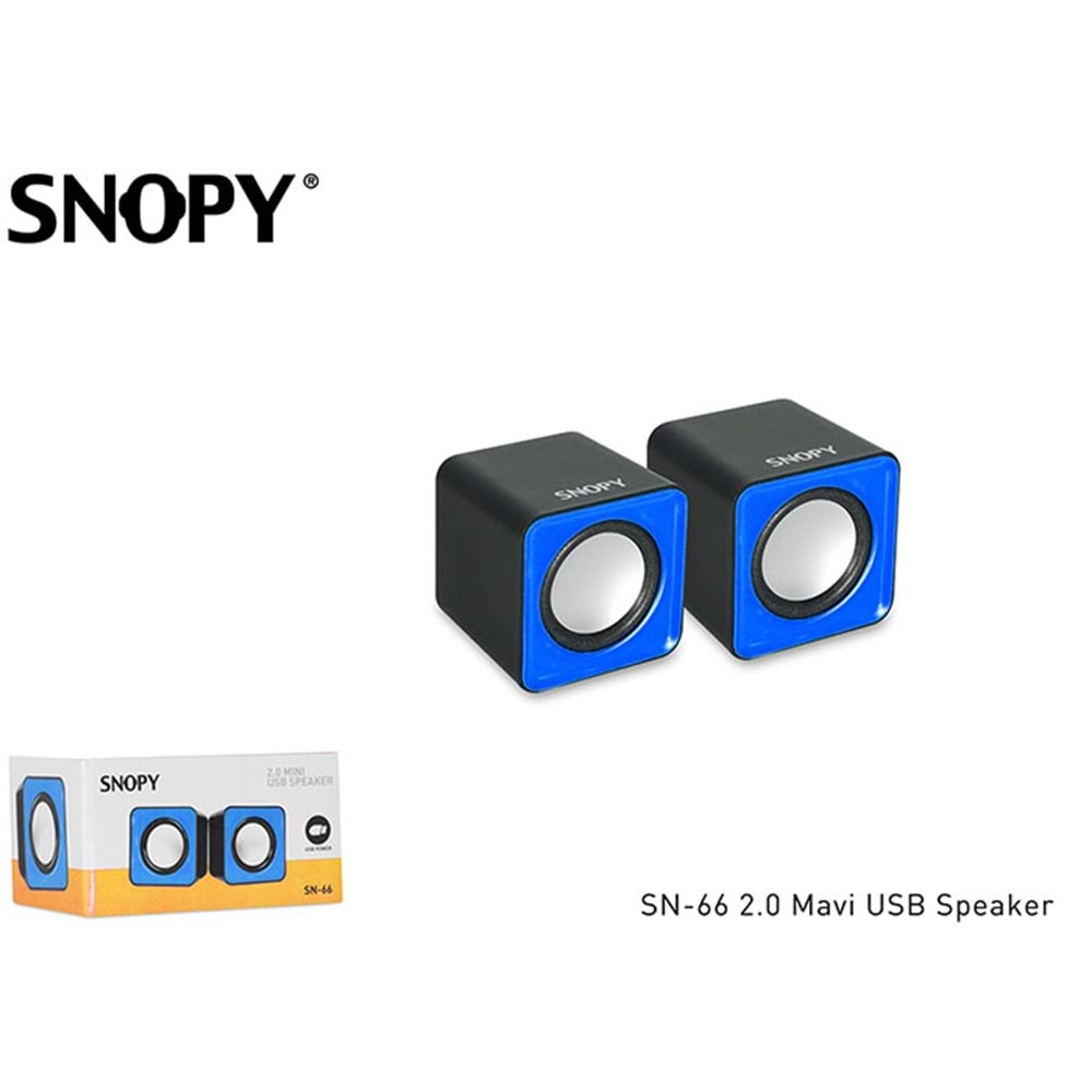 Snopy SN-66 6 Watt 2.0 5 Renkli USB Speaker