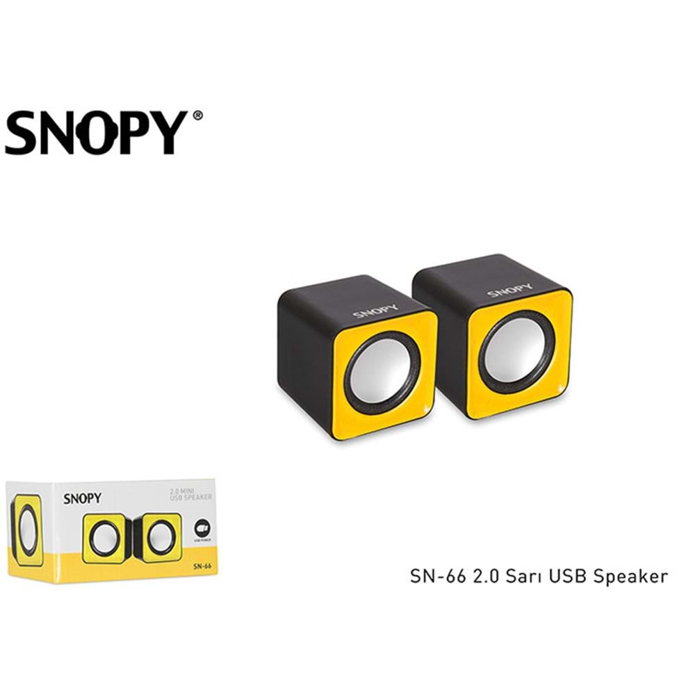 Snopy SN-66 6 Watt 2.0 5 Renkli USB Speaker