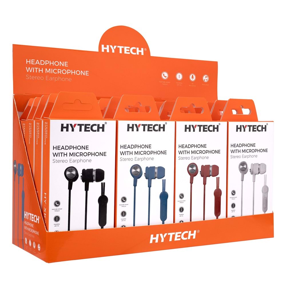 Hyetch HY-XK24 Beyaz/Siyah/Mavi/Kırmızı Kulak İçi Mikrofonlu Kulaklık