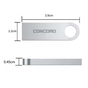 Concord C-U64 64 GB Usb 2.0 Metal Ultra Flair Flash Bellek
