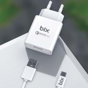Bix BX-L10TA 5V 2,1A 10W İphone 1mt Kablolu Şarj Cihazı