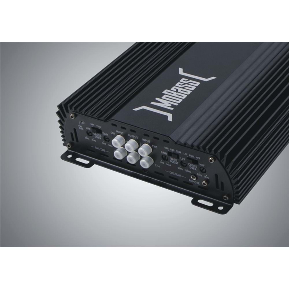 Mobass MB-600.4 4 Ohm 55Wx4CH Wıth Bass Control Oto Anfi