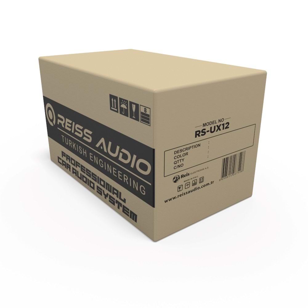 Reıss Audıo RS-UX12 30 Cm 1000 Watt Oto Subwoofer