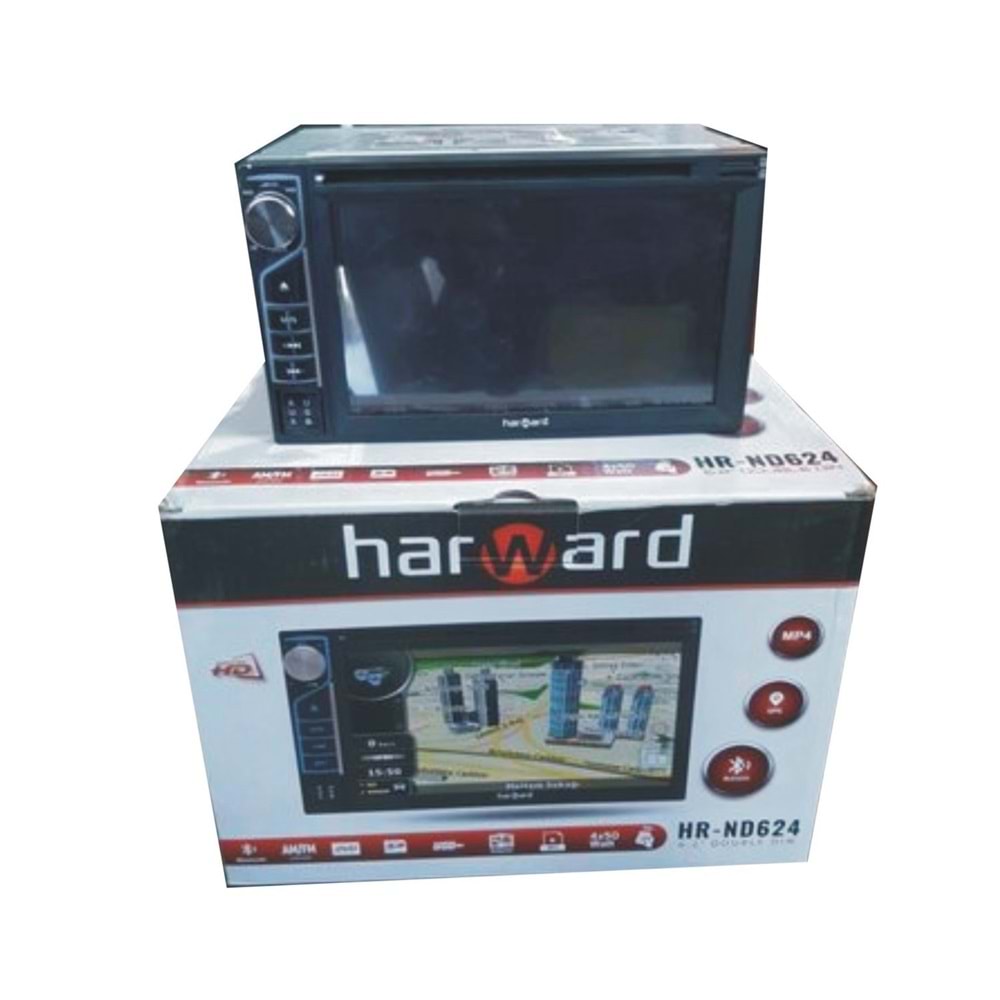 Harward HR-ND624 6,2 İnç Double Bt/Dvd/Sd/Usb/Fm GPS Oto Teyp (kamera hediyeli)