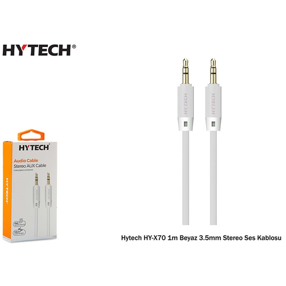 Hytech HY-X70 1Mt Renkli 3.5mm Stereo Ses Kablosu