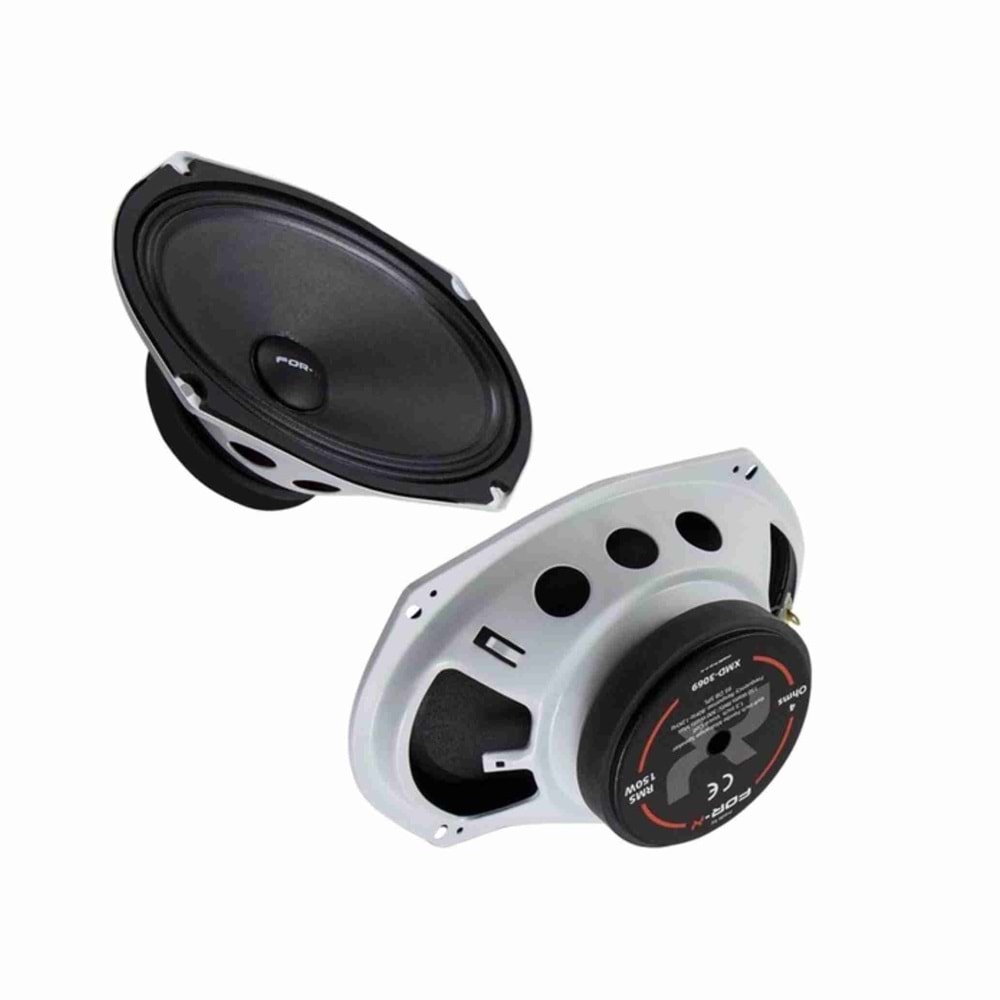For-X XMD-3069 300 Watt 150 Rms 6x9 Oval Midrange Oto Hoparlör