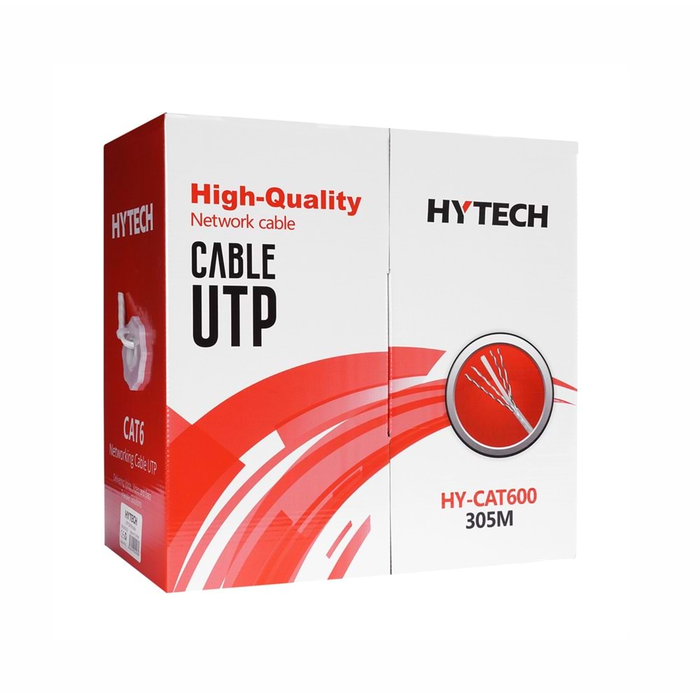 Hytech HY-CAT600 305Mt Gri Utp CAT6 Kablo