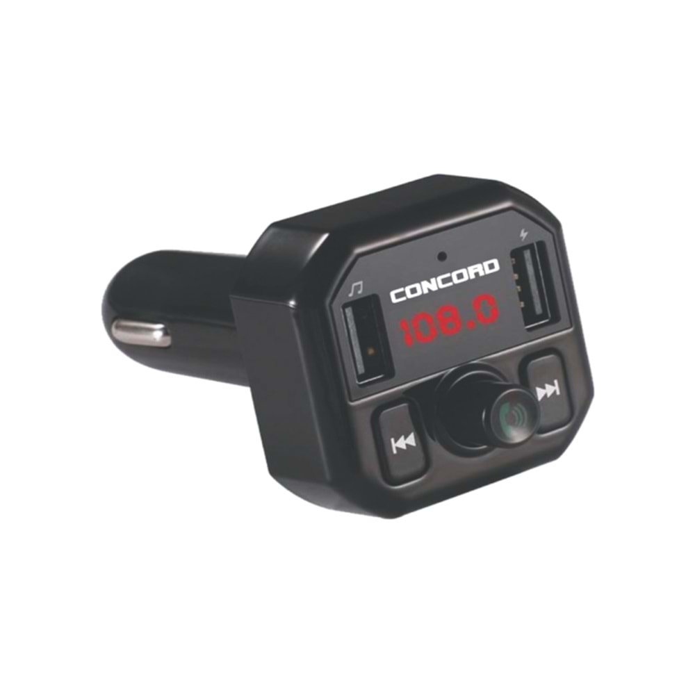 Concord C-609 3.1A Çift Usb/Tf/Bt/Fm Transmitter