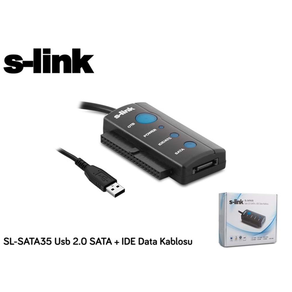 S-link SL-SATA35 Usb 2.0 SATA + IDE Data Kablosu