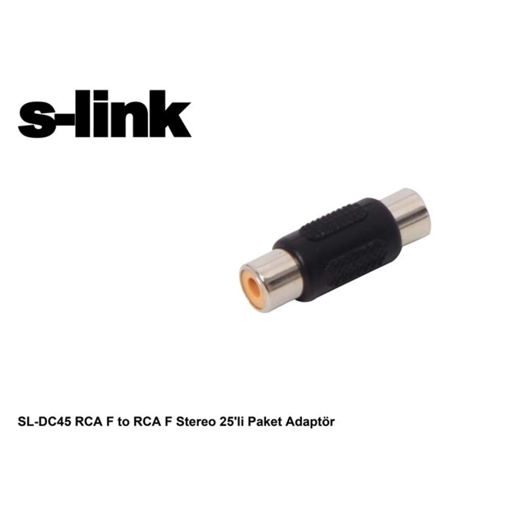 S-link SL-DC45 RCA F to RCA F Stereo Adaptör