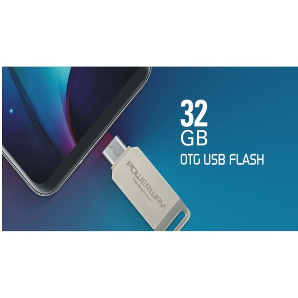 Powerway 32 GB Otg Type-C Usb 3.0 Mini Flash Bellek