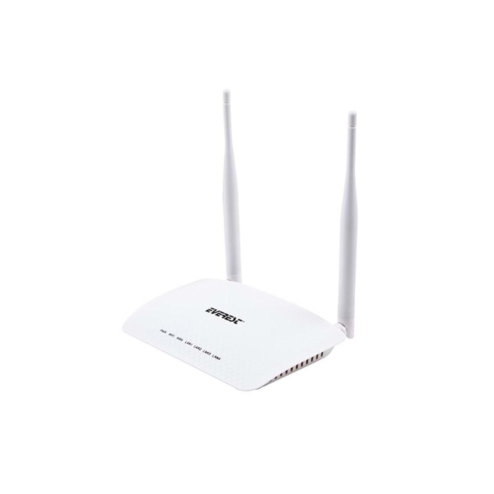 Everest EWR-958N 300 Mbps 1 WAN + 4 LAN Port WISP+Repeater+Access Point 2.4GHz Beyaz Kablosuz Router