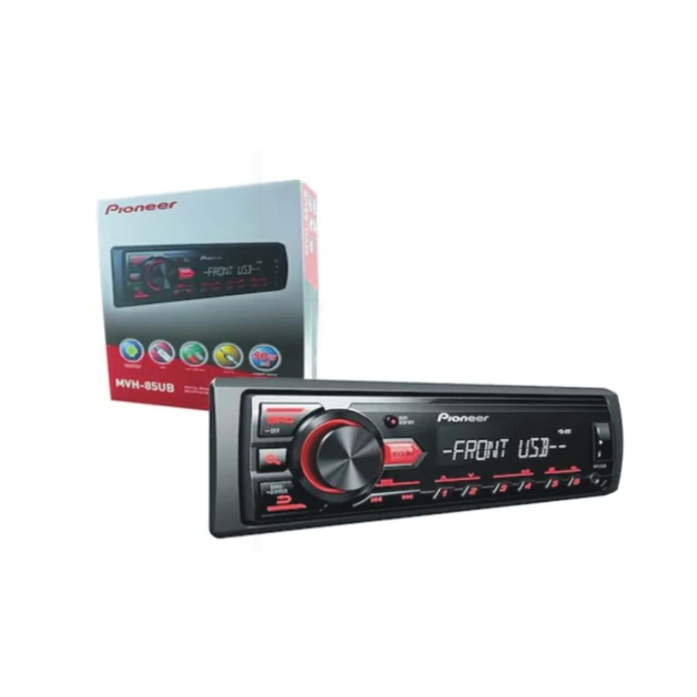 Pıoneer MVH-85UB Fm/Usb/Mp3 Çalar Oto Teyp