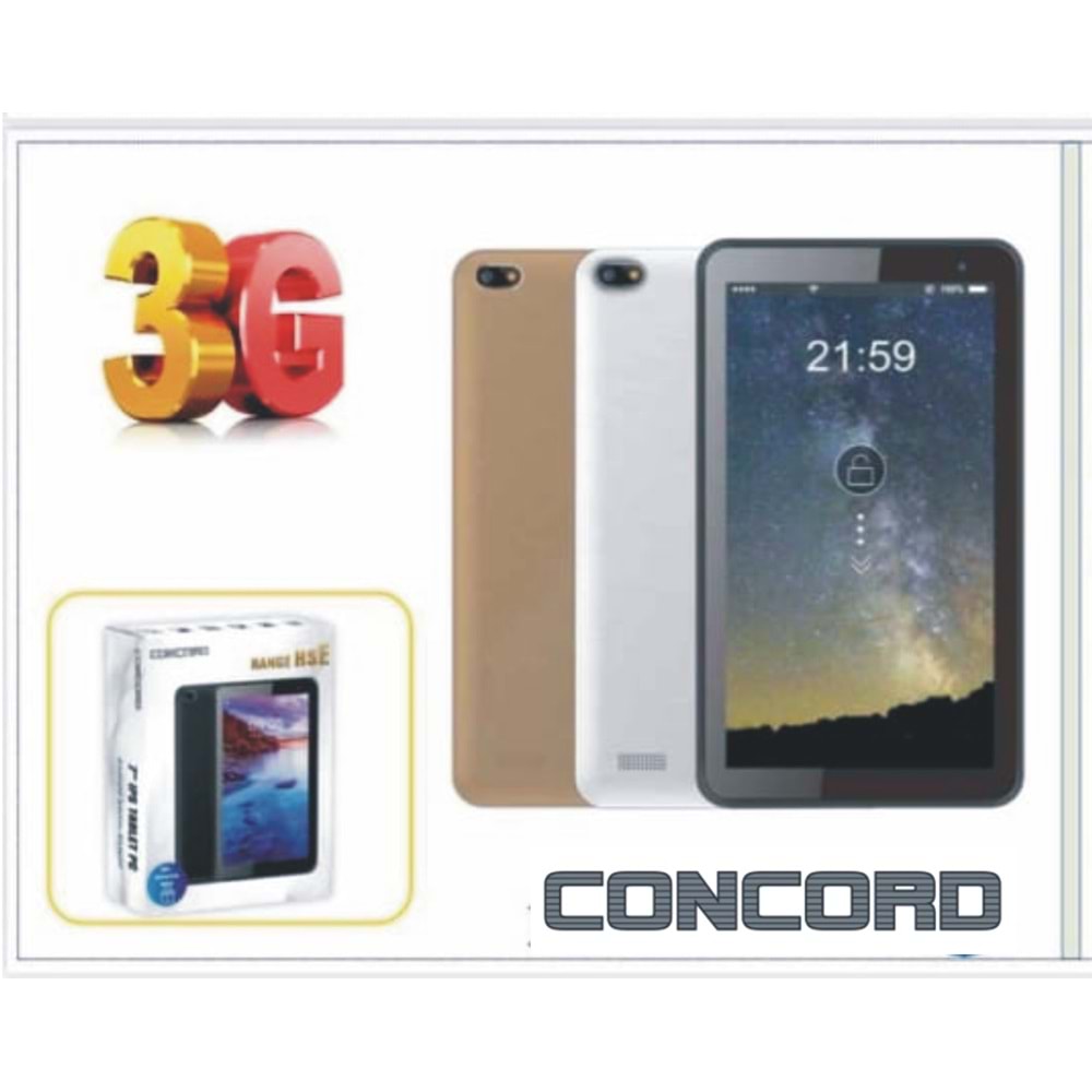 Concord C-708 3G 7 İnç Ips Ekran 2 Gb 16 Gb Hafıza Tablet