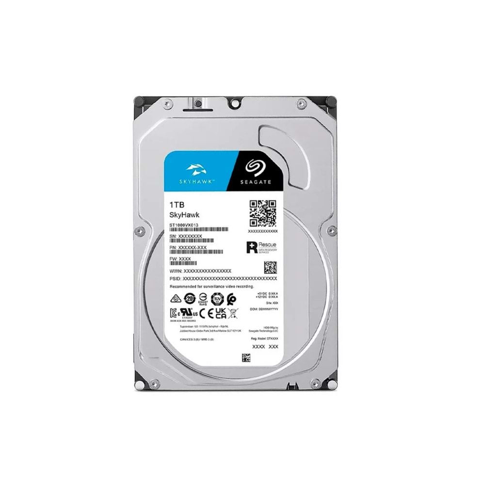 Seagate 1 TB SkyHawk ST1000VX013 SATA 3.0 5400 RPM 3.5