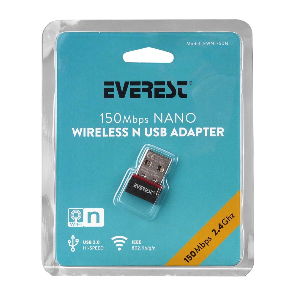 Everest EWN-760N 150 Mbps Usb Kablosuz Adaptör