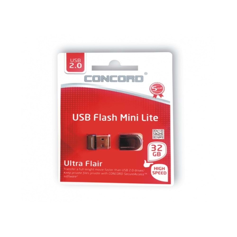 Concord C-UML32 32 GB Usb 2.0 Mini Lite Flash Bellek