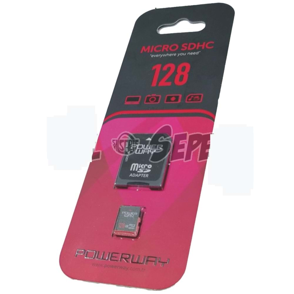 Powerway 128 GB Micro SDHC Class 10 Hafıza Kartı