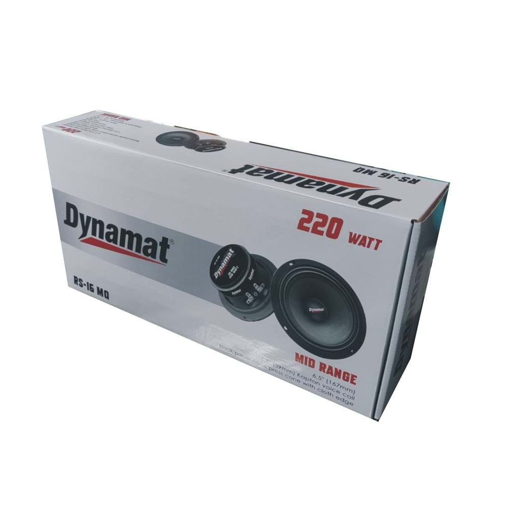 Dynamat RS-16 MQ 16 Cm 220 Watt Mıdrange Oto Hoperlör