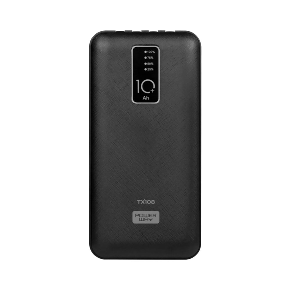 Powerway TX108 Digital Ekranlı 10000 mAH Taşınabilir Powerbank Pil Sarj Cihazı