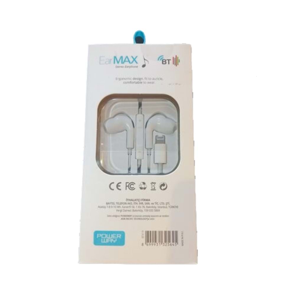 Powerway EARMAX BTX19 Iphone 13 Mikrofonlu Bluetooth Kulaklık