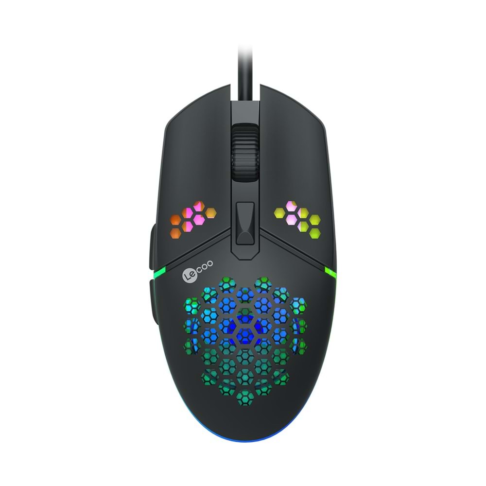 Lenovo Lecoo MS105 3200 DPI 6 Tuşlu Kablolu RGB LED Aydınlatmalı Gaming Oyuncu Mouse