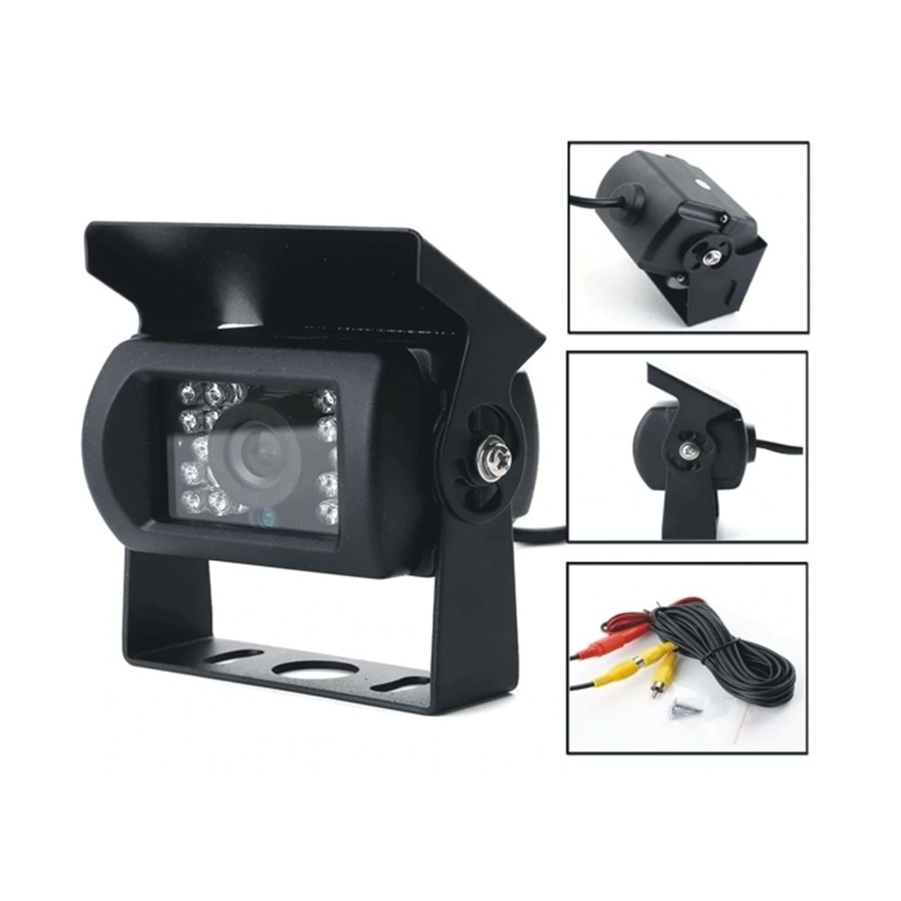 Wondex WD-38 Kamyon İş Makinesi Arka Büyük Kasa Gece Görüşlü Kamera
