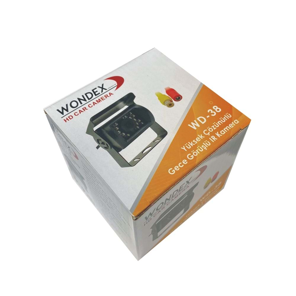 Wondex WD-38 Kamyon İş Makinesi Arka Büyük Kasa Gece Görüşlü Kamera