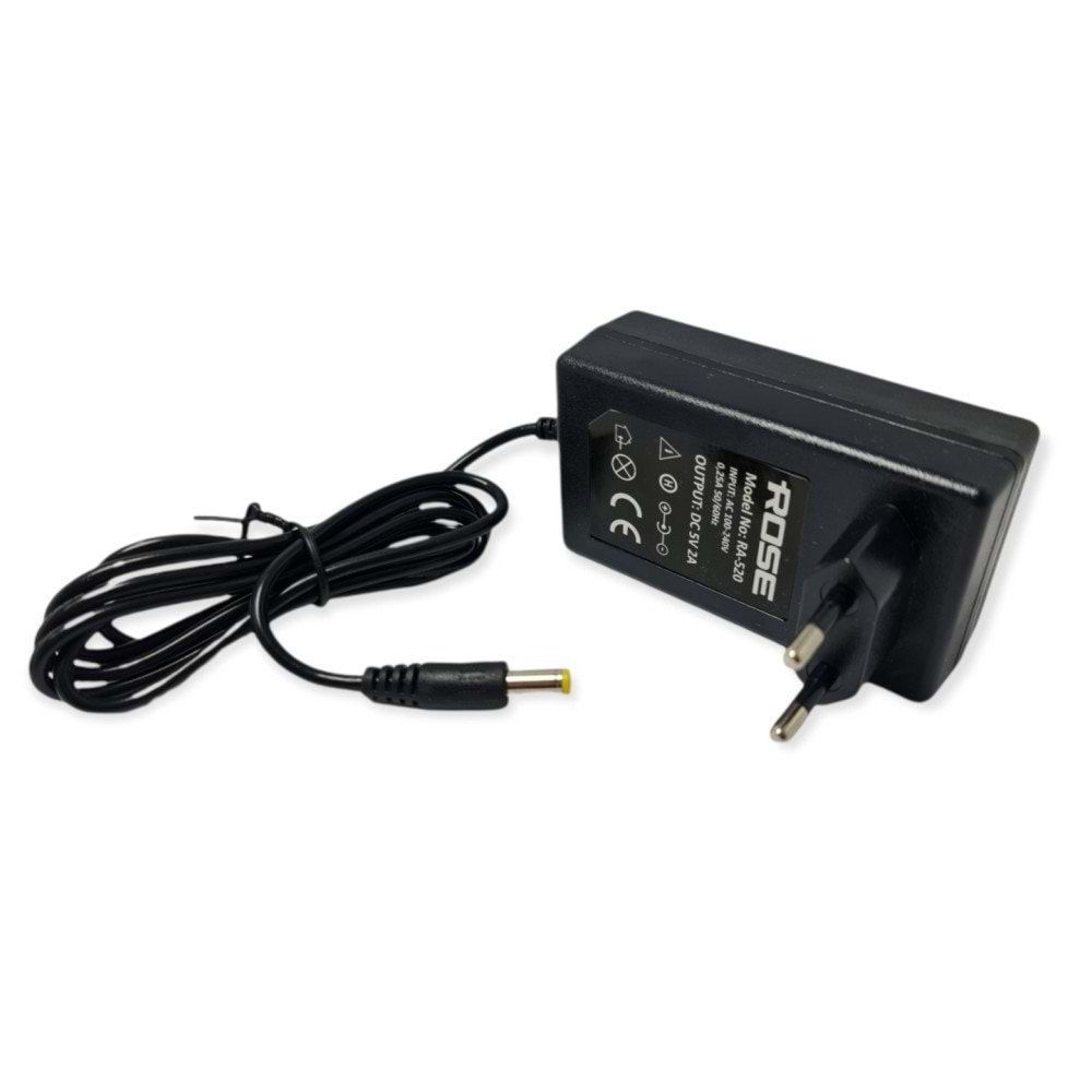 Rose RA-520 DC 5Volt 2Amper 5.5x2.5mm Adaptör