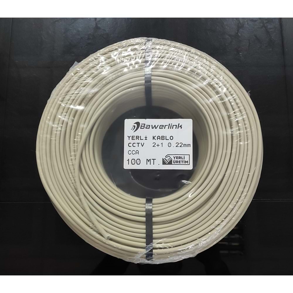 Bawerlink CCTV 2+1 0,50mm 87 Mt Kamera Kablosu A Kalite