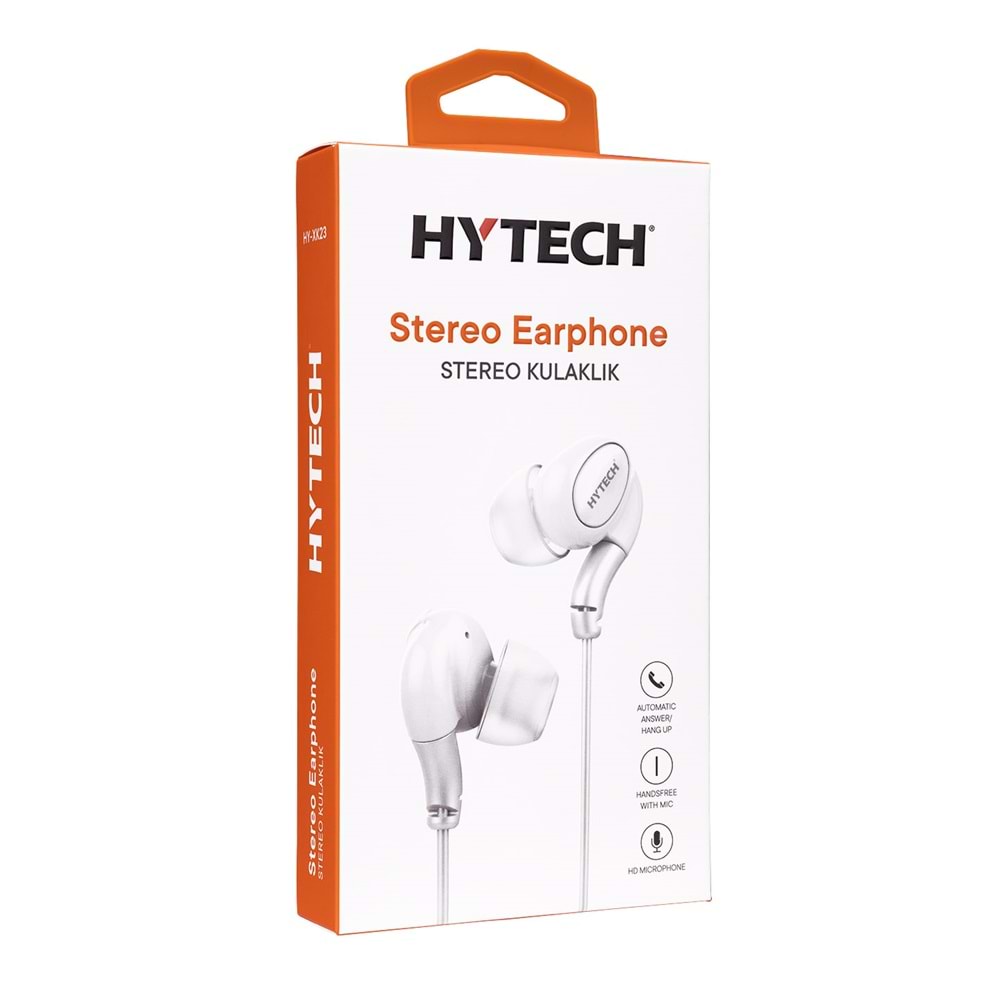 Hytech HY-XK23 Mobil Telefon Uyumlu Beyaz Kulak İçi Mikrofonlu Kulaklık