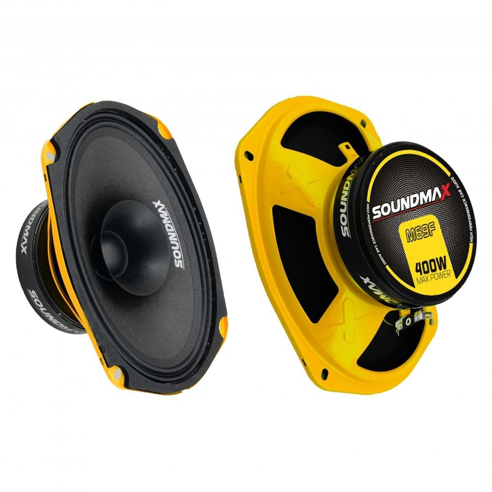 Soundmax SX-M69F 6x9 İnç 400 Watt Mıdrange Oto Hoparlör (kapaklı)