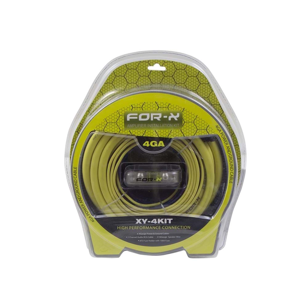 For-X XY-4KIT Profesyonel 4GA Kablo Seti