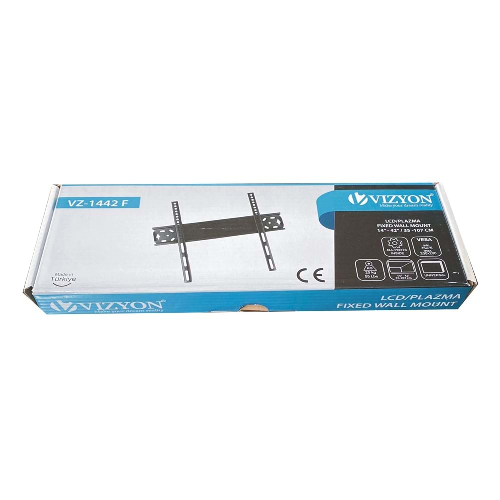Vizyon VZ-1442 F 10-42 Sabit Tv Askı Aparatı (27 ile 106 arası)