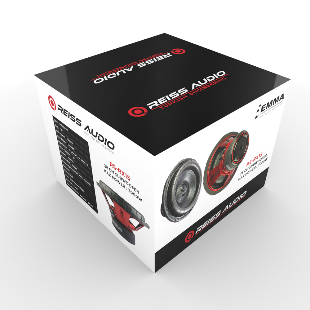 Reıss Audıo RS-RX15.D2/D4 3000 Watt 38 Cm Oto Subwoofer